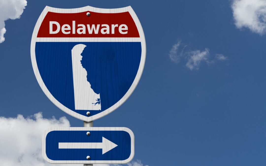 Delaware road sign